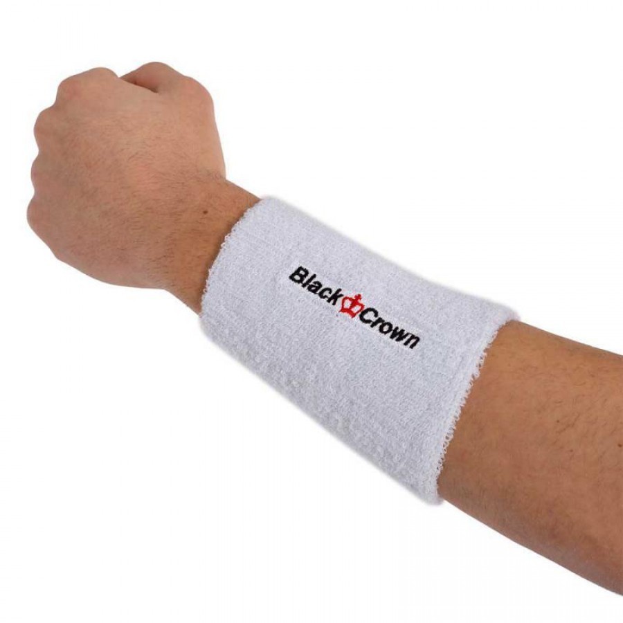 Munequeras Black Crown XXL Blanco 1 Unidad  Oferta + Barato