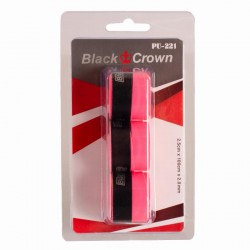 Surpoignées Blister Black Crown Perforado Rosa Fluor 3