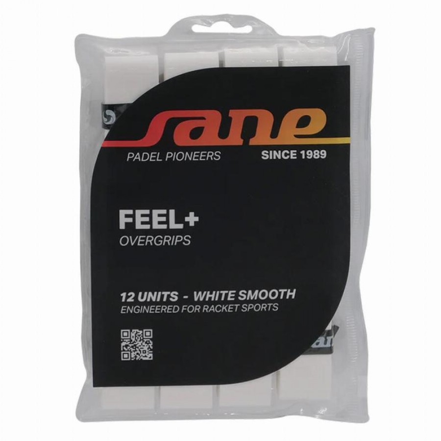 Blister Overgrips Sane Smooth White 12 unità