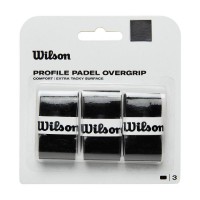Blister Wilson Profile Padel Negro 3 Overgrips  Offer + Cheap