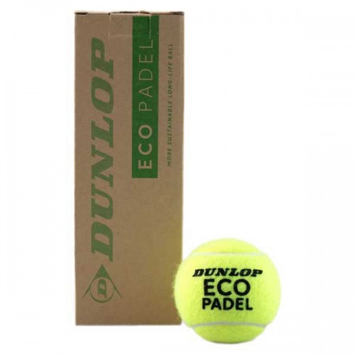Bote de 3 Pelotas Dunlop Eco padel