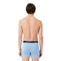 Boxers Lacoste en microfibre bleu marine 3 unités