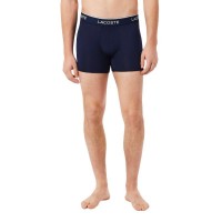 Boxers Lacoste en microfibre bleu marine 3 unités