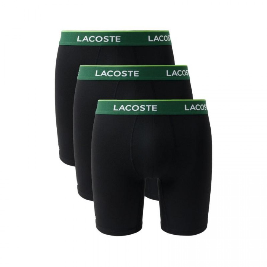 Boxers Lacoste Noir Vert 3 unités