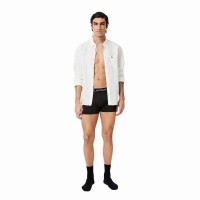 Boxers Lacoste Pique Negro 3 Unidades  Oferta + Barato