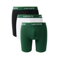 Lacoste Vert Blanc Noir Boxers 3 Unités