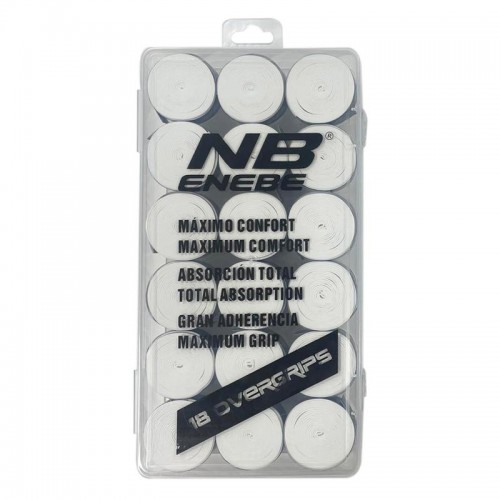 Caja Enebe 18 Overgrips Liso Blanco