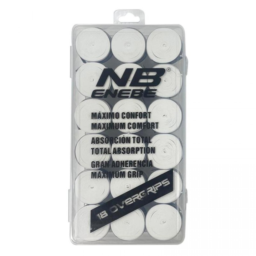Enebe 18 Overgrips Plain White Box  Offer + Cheap