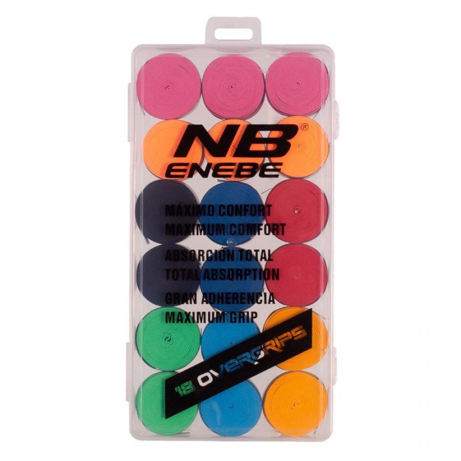 Caja Enebe 18 Overgrips Liso Multicolor  Offer + Cheap