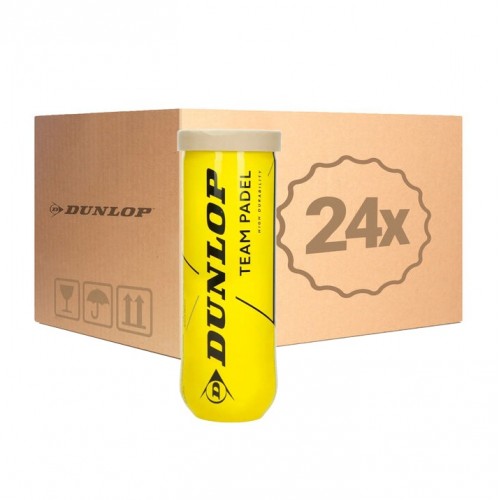 Cajon 72 Pelotas - 24 Barcos de 3 pcs - Dunlop Team Padel Cajon 72 Pelotas - 24 Barcos de 3 pcs - Dunlop Team Padel