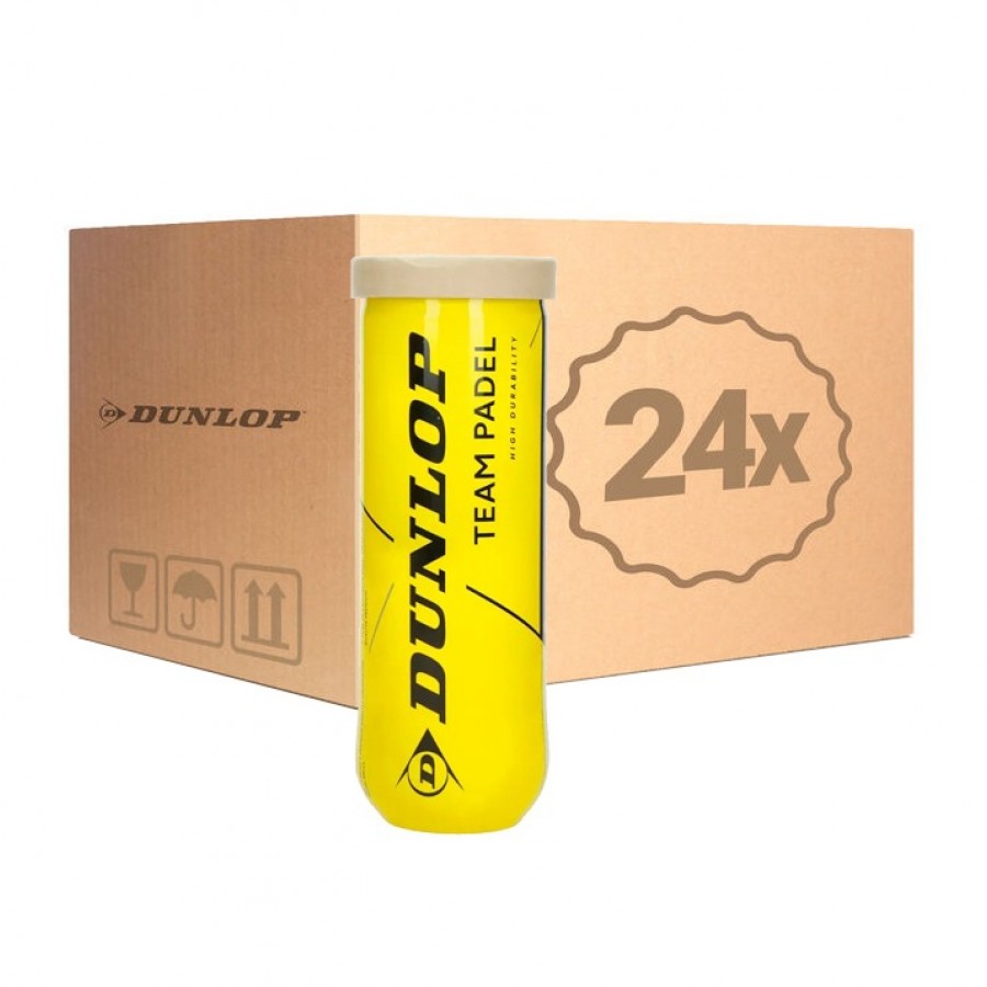 Cajon 72 Pelotas - 24 Botes de 3 uds - Dunlop Team Padel