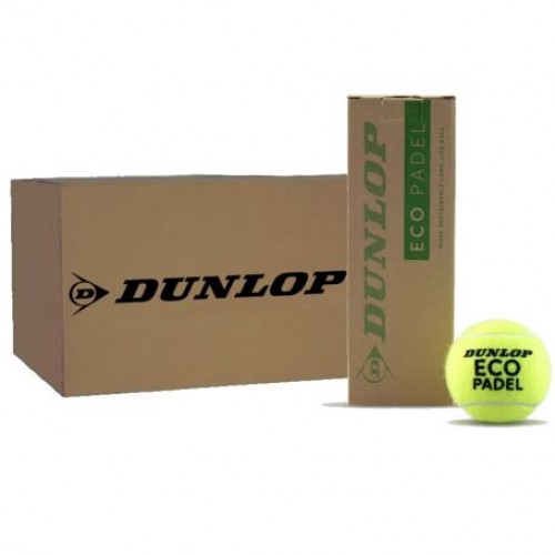 Caixa 72 Bolas - 24 Frascos de 3 pecas - Dunlop Eco Padel Caixa 72 Bolas - 24 Frascos de 3 pecas - Dunlop Eco Padel