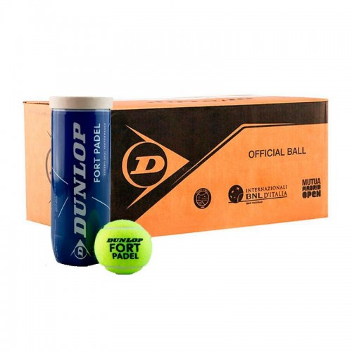 Cajon 72 Pelotas - 24 Frascos de 3 unidades - Dunlop Fort Padel Cajon 72 Pelotas - 24 Frascos de 3 unidades - Dunlop Fort Padel