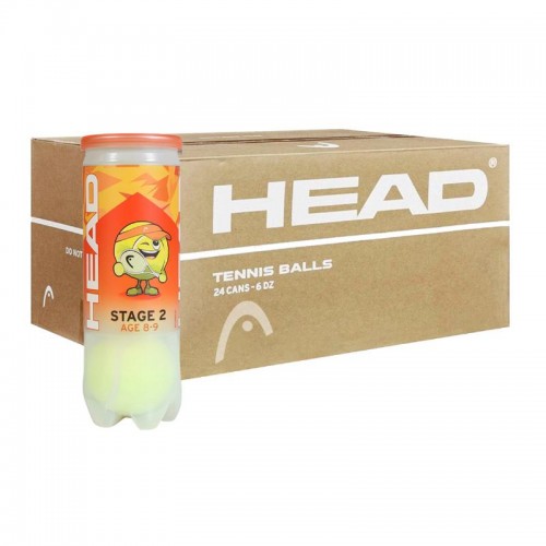Caixa 72 Bolas - 24 Latas de 3 pcs - Head Stage 2 Laranja Caixa 72 Bolas - 24 Latas de 3 pcs - Head Stage 2 Laranja