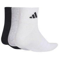 Calcetines Adidas Essentials Ank Gris Blanco 3 Pares