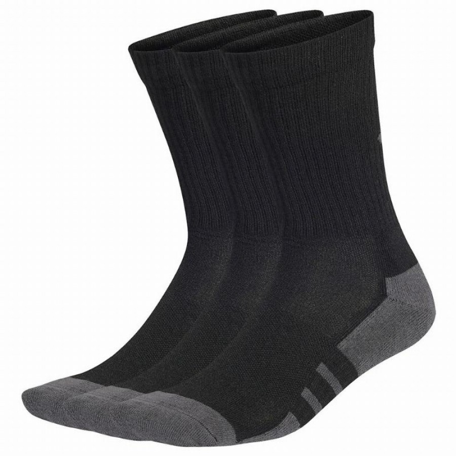 Calcetines Adidas Essentials Cushioned Crew Negro Gris 3 Pares  Offer + Cheap