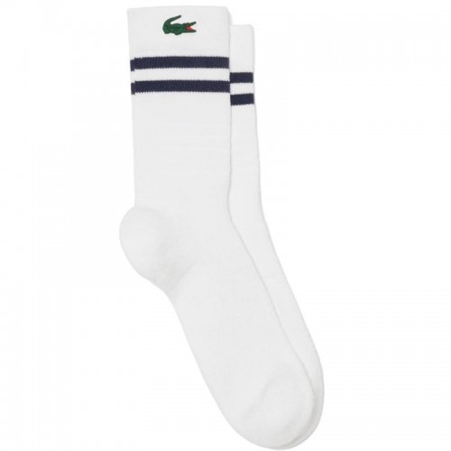 Lacoste Sport Chaussettes High Cut Marine Blanc 1 Paire