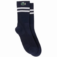 Meias de Corte Alto Lacoste Sport Marinho Branco 1 Par  Oferta + Barato