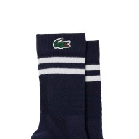 Meias de Corte Alto Lacoste Sport Marinho Branco 1 Par  Oferta + Barato