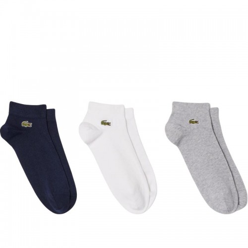 Lacoste Sport Bas Cut Chaussettes Marine Noir Blanc 3 Paires