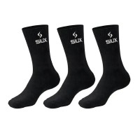 Siux Basic 26 Chaussettes à tige haute noires 3 paires