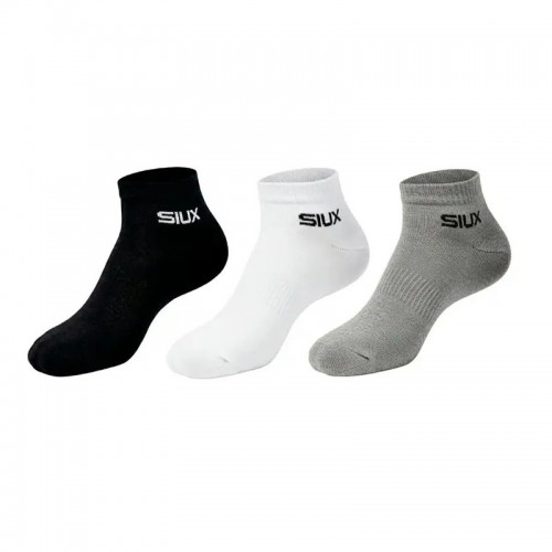 Siux Basic 26 Chaussettes Courtes Noir, Blanc Gris 3 paires