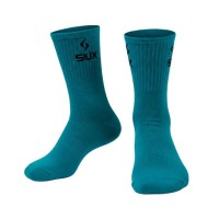 Siux Groove High Top Socks Burgundy Sky Blue 2 Pairs
