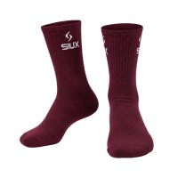 Siux Groove High Top Socks Burgundy Sky Blue 2 Pairs