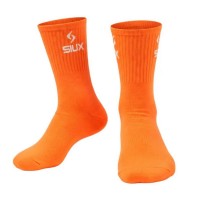 Siux Groove High Shaft Socks Orange White 2 Pairs