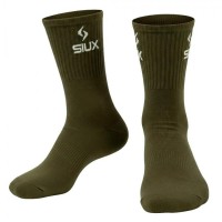 Siux Groove High Shaft Socks Green White 2 Pairs