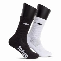 Calcetines Softee Duo Blanco Negro 1 Par