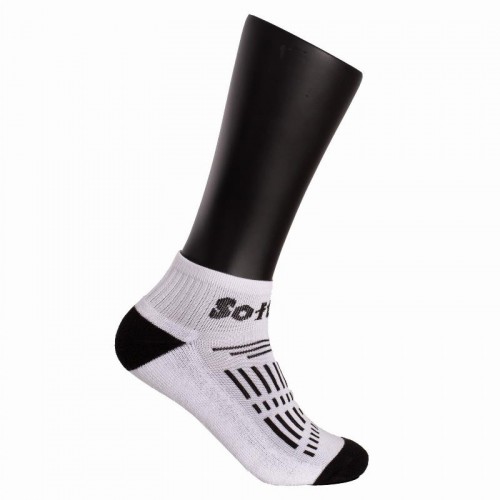 Calcetines Softee Race Caña Media Blanco Negro 3 Pares