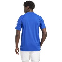 Adidas Club 3 Stripes Bleu Royal Blanc T-Shirt  Offre - Pas cher