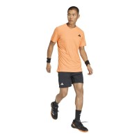 Camiseta Adidas Freelift Naranja Negro