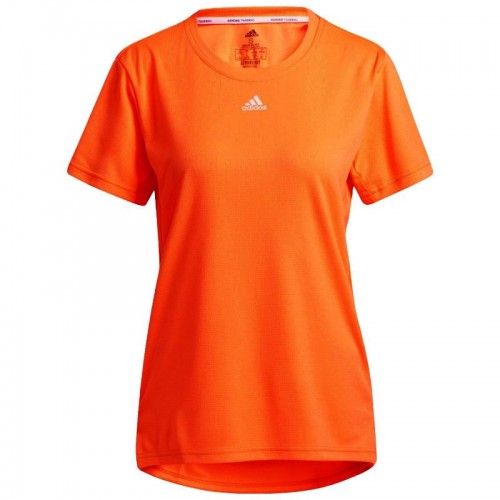 Camiseta Adidas Necessi Naranja Fluor Mujer