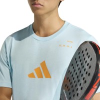 Camiseta Adidas Padel Graphic Azul Celeste
