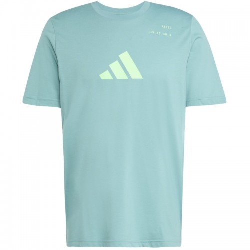 Camiseta Adidas Padel Graphic Verde Azulado