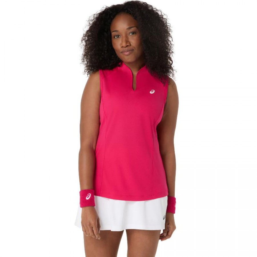Camiseta Asics Court Bright Pink para Mulheres  Oferta + Barato