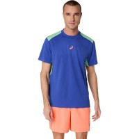 Camiseta Asics Padel Court SS Top Cobalt Blue Mint  Oferta + Barato