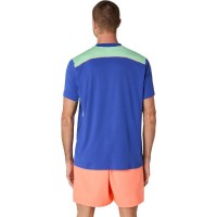 Camiseta Asics Padel Court SS Top Cobalt Blue Mint  Oferta + Barato