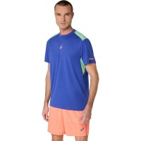 Camiseta Asics Padel Court SS Top Cobalt Blue Mint  Oferta + Barato