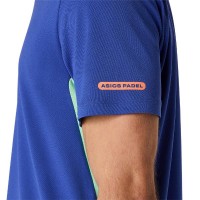 Camiseta Asics Padel Court SS Top Cobalt Blue Mint  Oferta + Barato