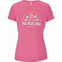 Camiseta Babolat Perf Cotton Rosa Mujer