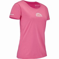 Camiseta Babolat Perf Cotton Rosa Mujer