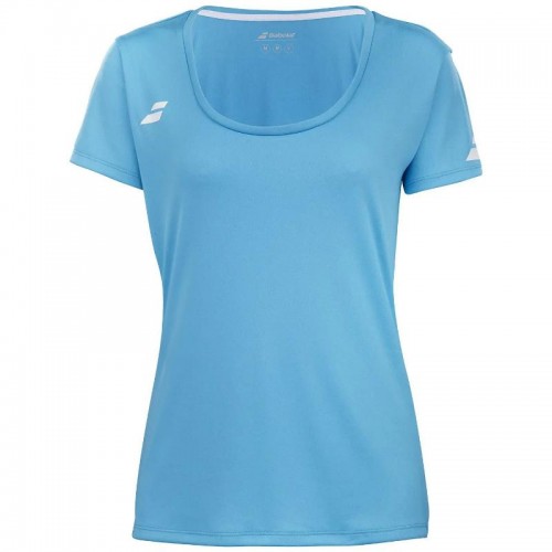 Camiseta Babolat Play Capsleeve Azul Cian Junior