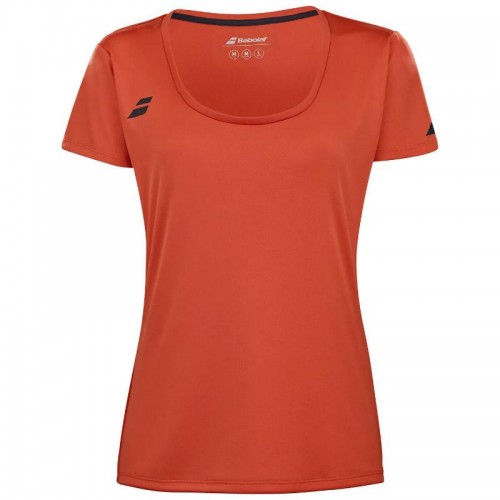 Camiseta Babolat Play Capsleeve Rojo Naranja Junior