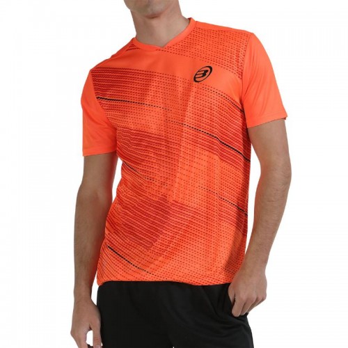 Camiseta Bullpadel Cojas Coral Fluor