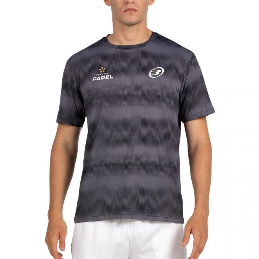 T-shirt noir Bullpadel Premier Padel Pasco