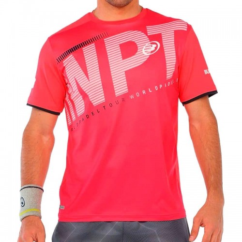 Camiseta Bullpadel Riter Carmesi Fluor