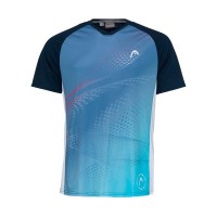 Camiseta Head Play Azul Oscuro Print Padel